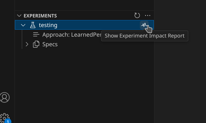 Experiment Impact Report Button