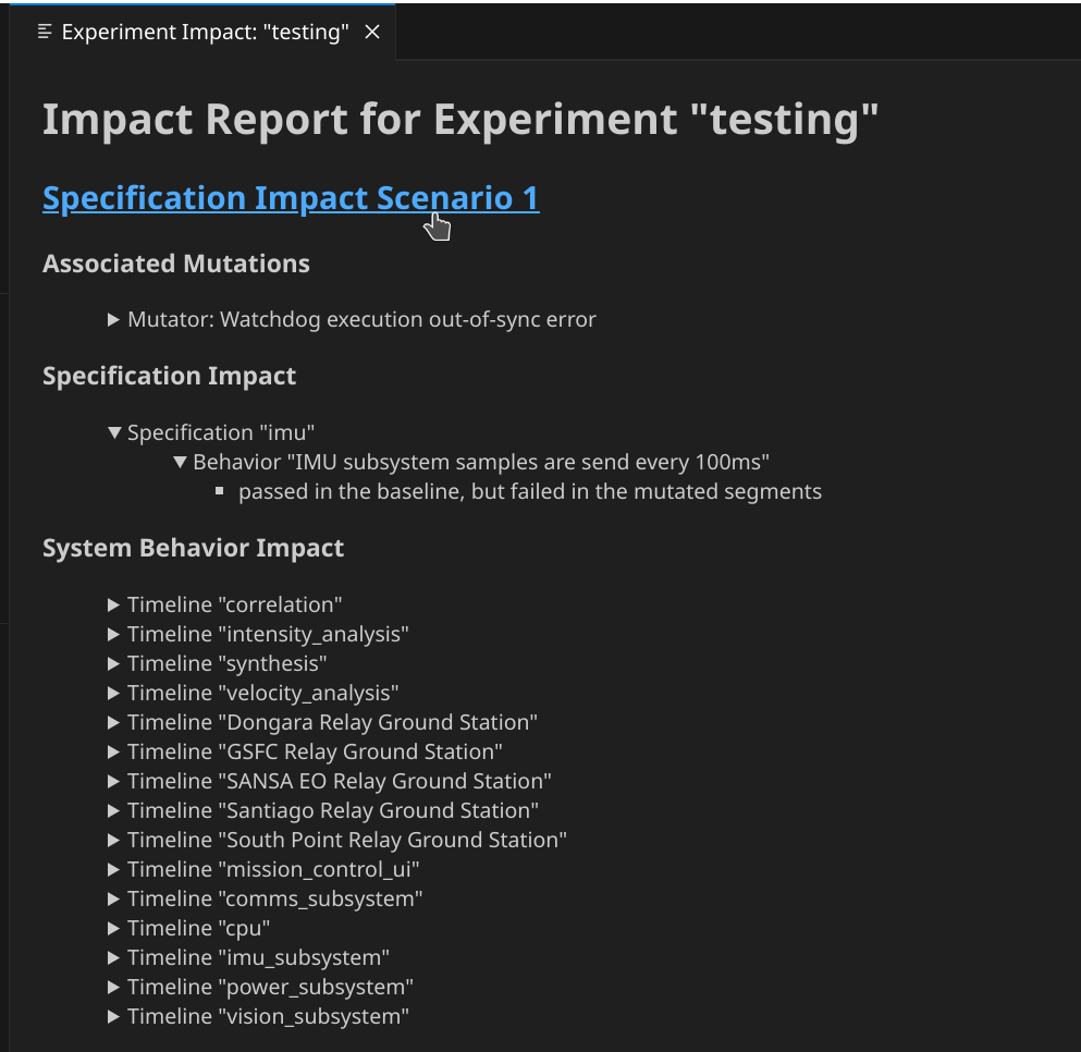 Experiment Impact Report Outline